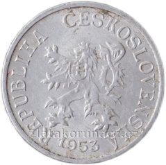 1 haléř 1953