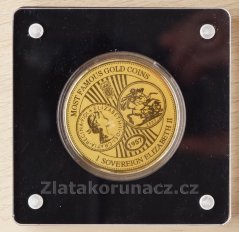 Zlatá mince Niger - 100 Francs 2022 - 1 Sovereign Eizabeth II 1957