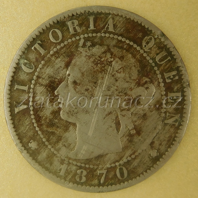Jamajka - 1/2 penny 1870