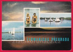 Žermanická přehrada - nebe a plachetnice