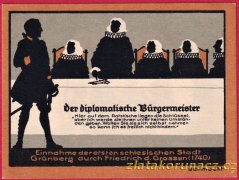 Grünberg - 50 pfennig - 1922 - diplomatická jednání