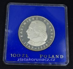Polsko - 100 zlotych 1976 - Kazimierz Pulaski