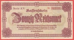 Německo - 20 Reichsmark 28.4.1945, s. AN