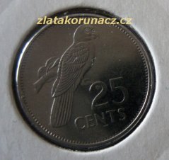 Seychelles -  25 cents 1993