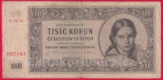 1000 Kčs 1945 02 D