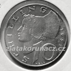 Rakousko - 10 schilling 1957