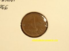 Finsko - 1 penni 1966