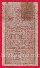 Chorvatsko - 50 Banica 1942