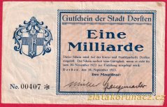 Dorsten - 1 miliarda marek - 1923