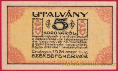 Maďarsko - Székesfehérvár - 5 korun