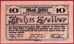 Bad Ischl - 10 haléřů - 1920