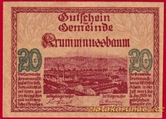 Krummnussbaum - 20 haléřů - 1920
