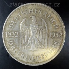 Německo - Výmar - 3 Marka 1932 A