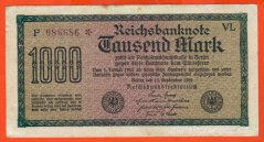 Německo - 1000 mark 15.9.1922 - série F-VL