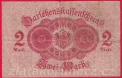 Německo - 2 mark 12.8.1914 - červená pečeť č.586