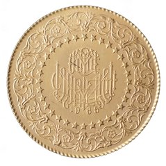 Zlatá mince - Turecko - 100 Kurush 1965