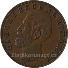 Rumunsko - 5 bani 1884 B