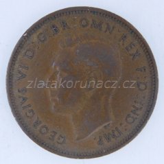 Anglie - 1/2 penny 1939