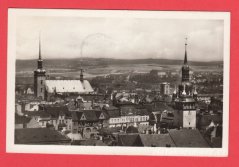 Brno - Celkový pohled,domy,kostely,kopce