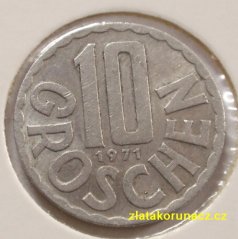 Rakousko - 10 groschen 1971