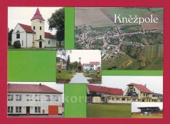 Kněžpole - pohled na obec, kostel, úřad