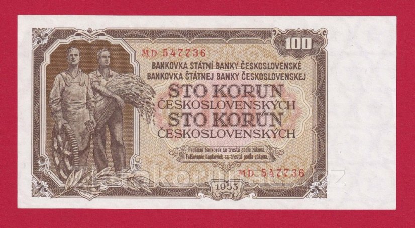 100 Kčs 1953 MD