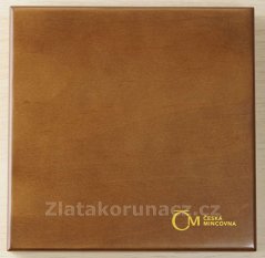 Sada  mincí 2014 - proof -dřevo