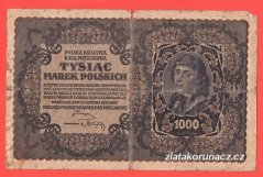 Polsko - 1000 Marek 1919 - Série III., 2 písmena