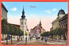 Hodonín - kostel - centrum města