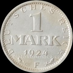 Německo- Výmar-1 marka-1924 F