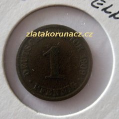 Německo - 1 Reich Pfennig 1909 A