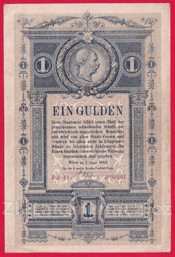 Rakousko-Uhersko - 1 Gulden 1882