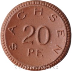 Německo - Sasko - 20 pfennig 1921
