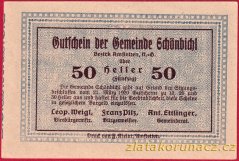 Schönbichl - 50 haléřů - 1920
