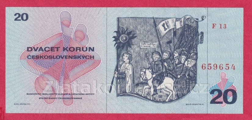 Československo - 20 Korun-1970  F 13