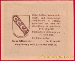 Strasswalchen - 50 haléřů - 1920