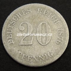 20 pfennig-1876 F