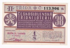 Los - 15 kč - 38. Československá třídní loterie II. - A r.1938