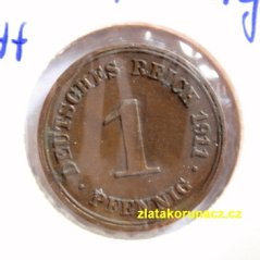 Německo - 1 Reich Pfennig 1911 G