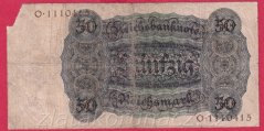 Německo - 50 Reichsmark 11.10.1924 - série O - M