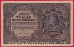 Polsko - 1000 Marek 1919 - Série III., 1 písmeno