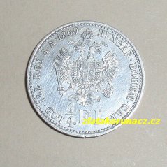 1/4 zlatník  1869 A