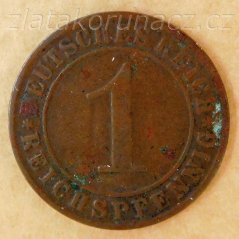 Německo - 1 Reichspfennig 1929 A