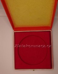 Krabička na medaili - červená ø 52 mm