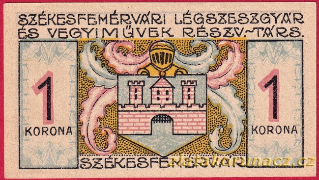 Maďarsko - Székesfehérvár - 1 koruna