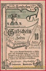 Neuhofen an der Ybbs - 10 haléřů - 1920 - zelená