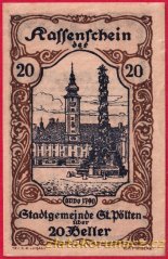 St. Pölten - 20 haléřů - 1920