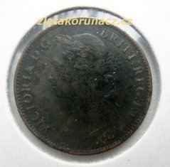 Anglie - 1 farthing 1885
