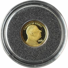 Zlatá mince Džibutsko - 100 Francs 2020 Charles De Gaulle