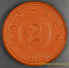 Německo - Sasko - 2 marky 1921